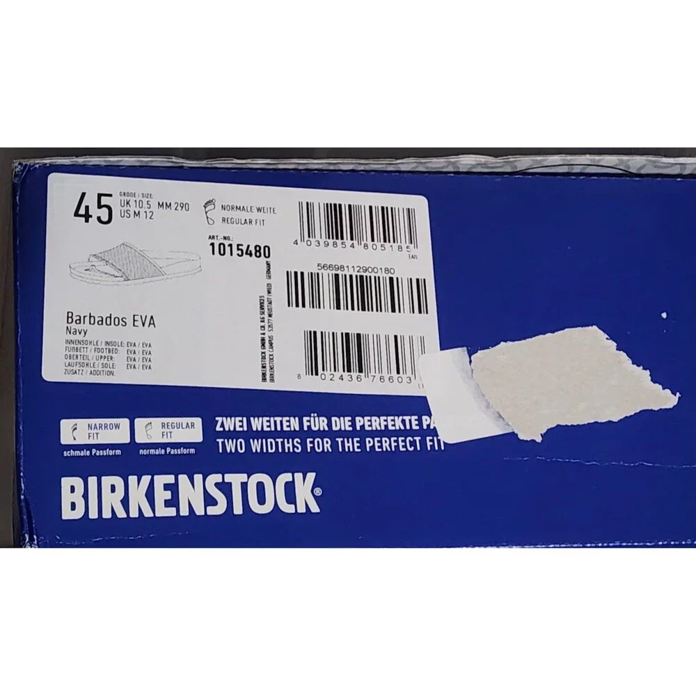 Birkenstock Barbados EVA 45  Men’s Size 12 Navy Slides Sandles Shoes